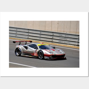 Ferrari 488 GTE EVO no54 24 Hours of Le Mans 2023 Posters and Art